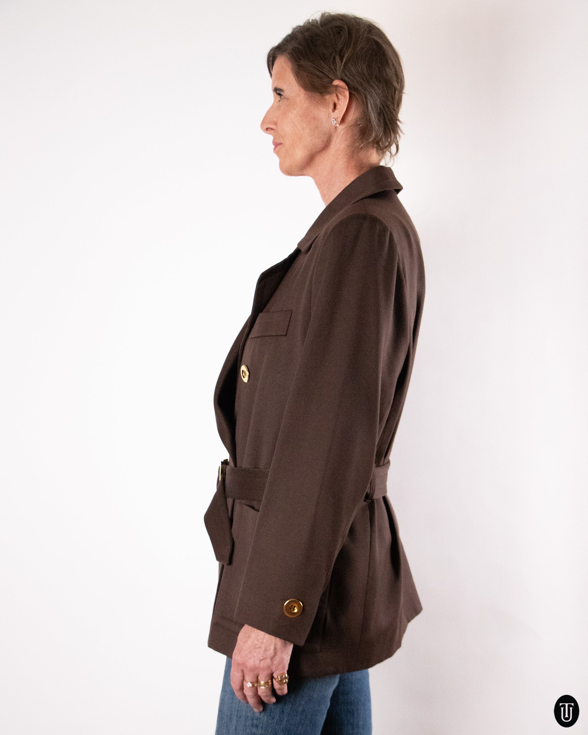 90's Yves Saint Laurent Wool Coat L