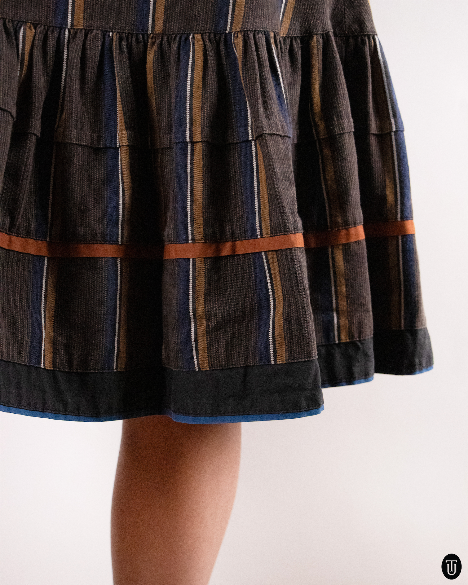 80's Kenzo Cotton Brown Dress S