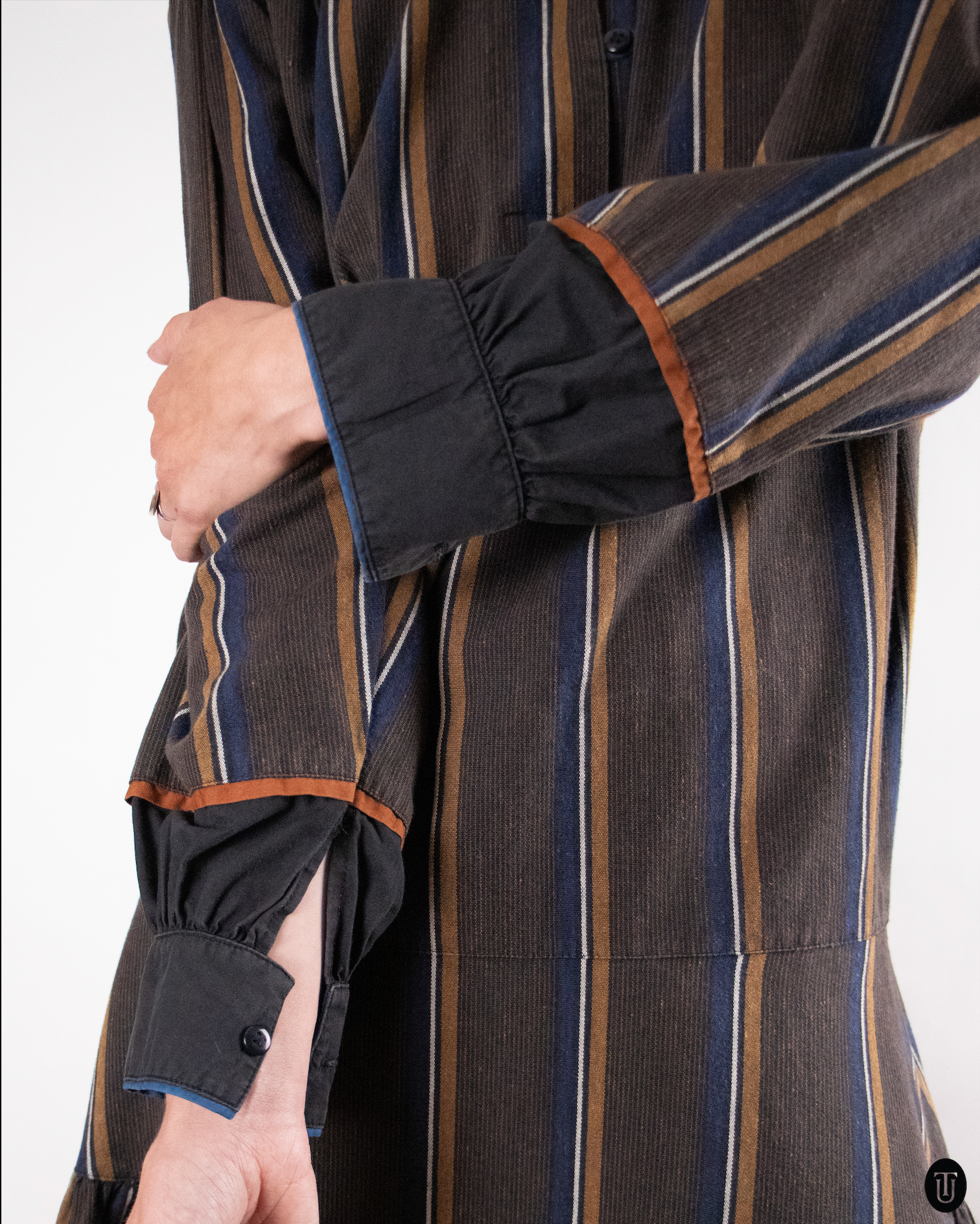 80's Kenzo Cotton Brown Dress S