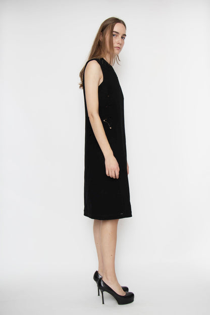 00's Chado Ralph Rucci Wool Dress XS
