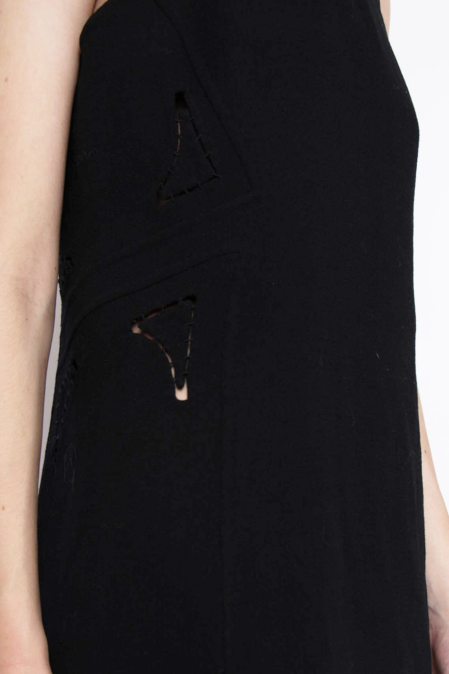 00's Chado Ralph Rucci Wool Dress XS