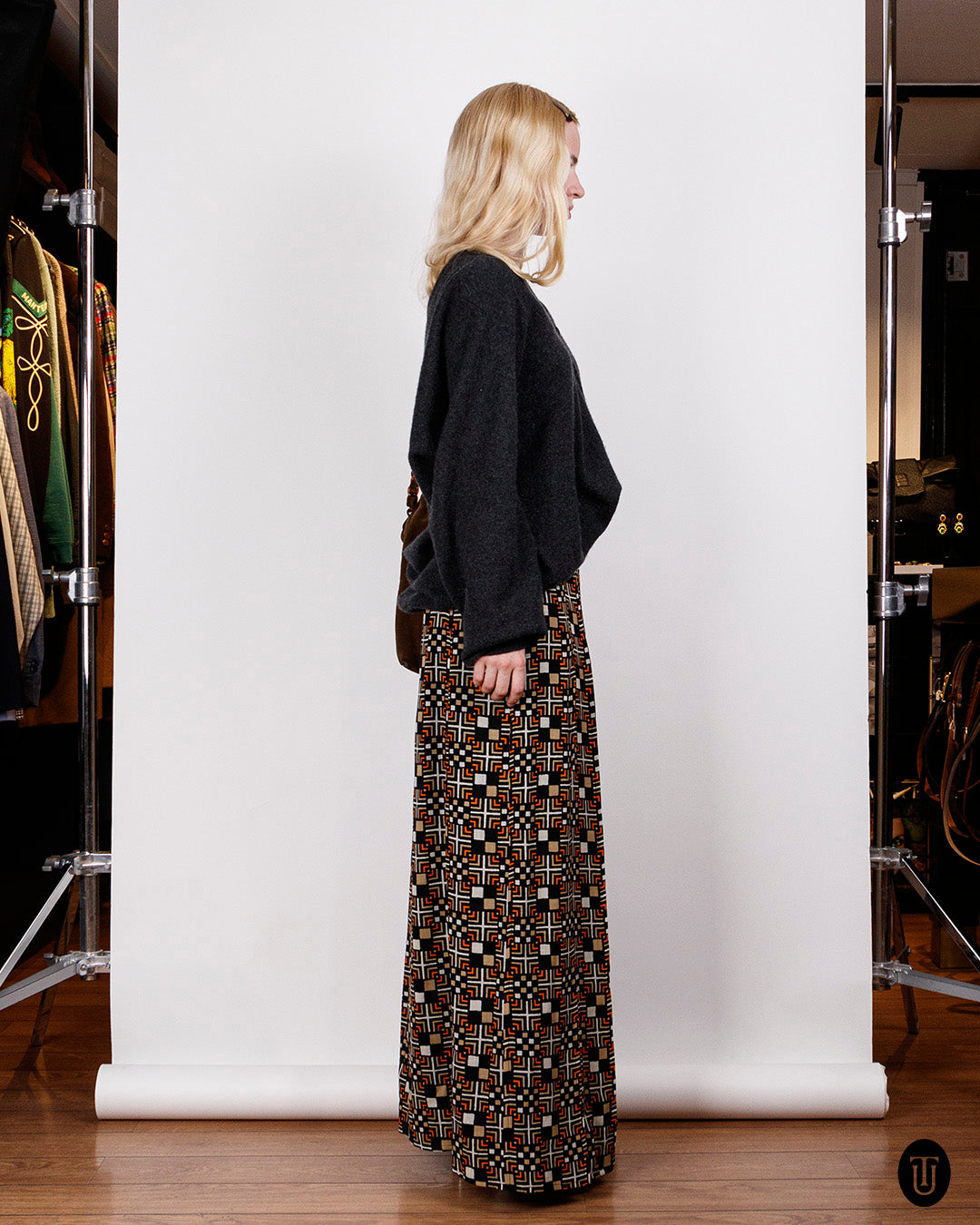 Late 1960s Ungaro Maxi Skirt S