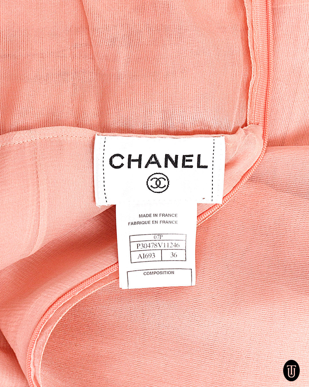2007 Chanel Pink Silk Organza Babydoll Dress XS