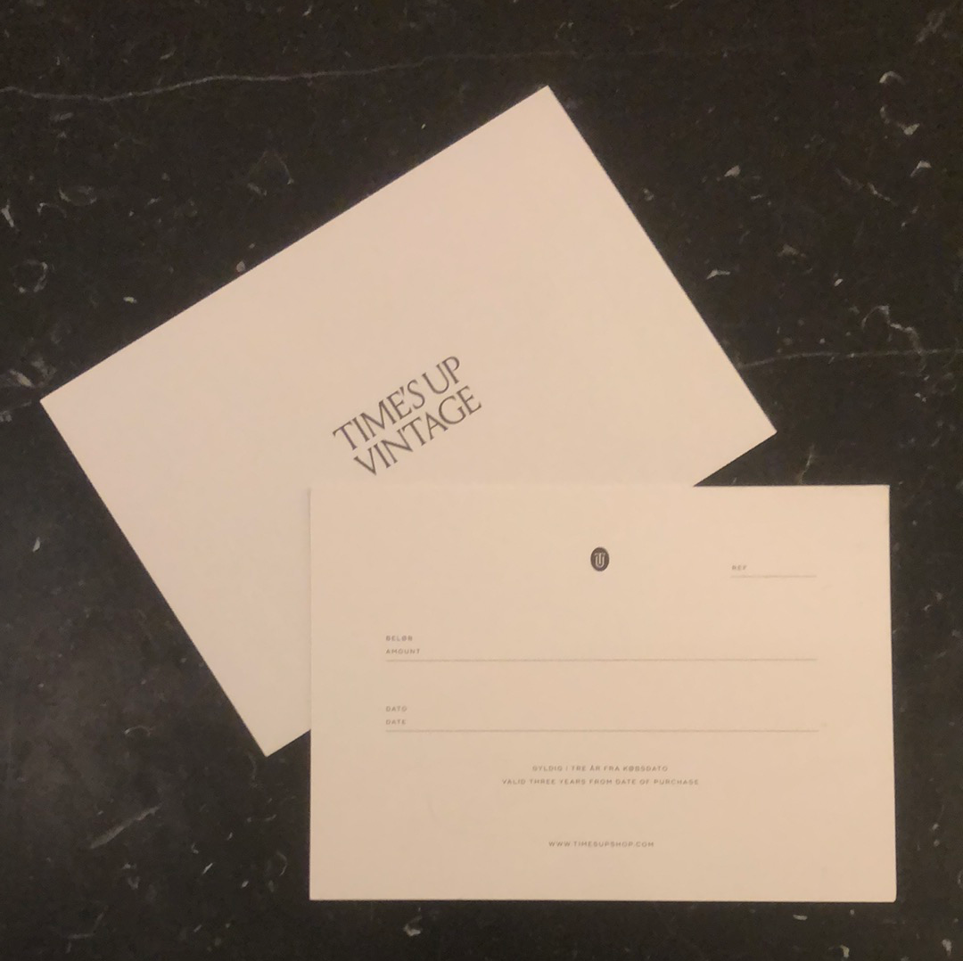 Time's Up Gift Card